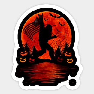 Bigfoot Halloween Sticker